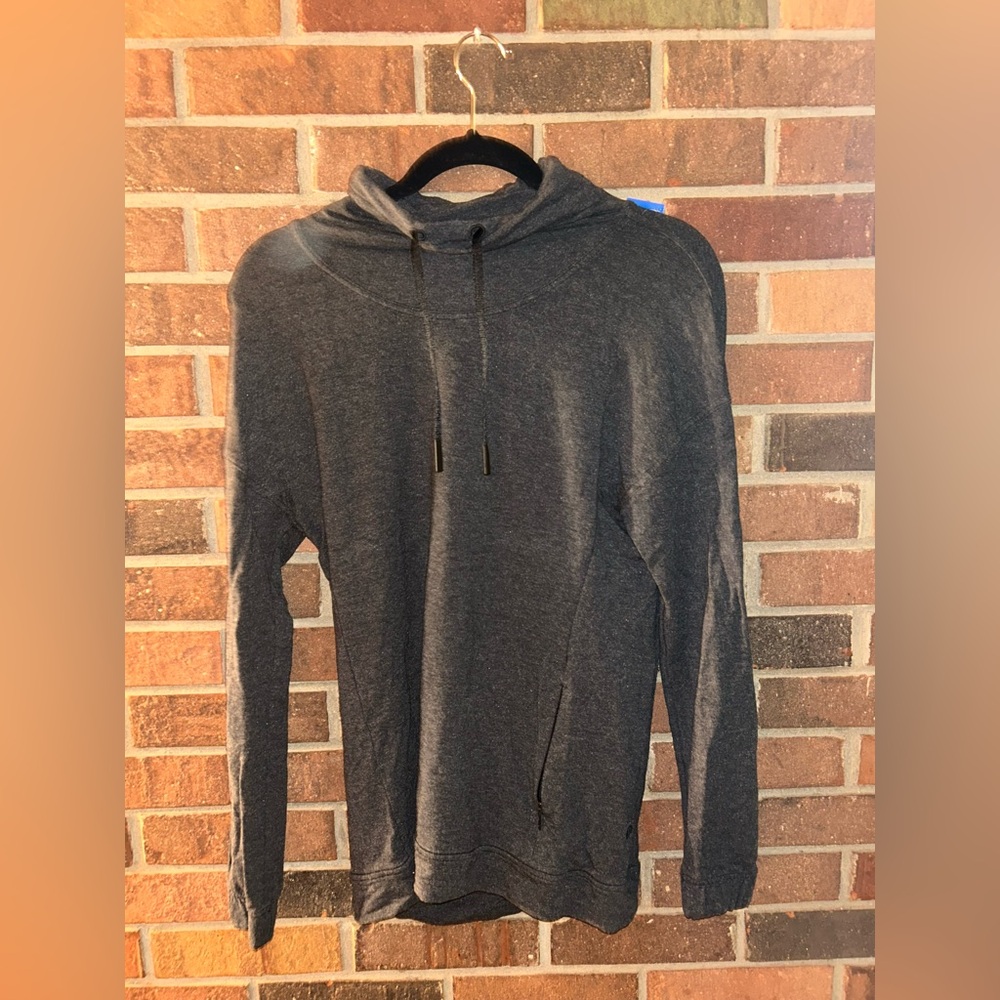 Lululemon Sweater Womens 4 Gray Cowl Neck Pullover Relaxed Fit Athleisure Yoga